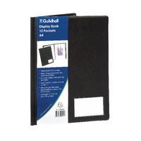 guildhall a4 display book 12 pocket black cdb12z