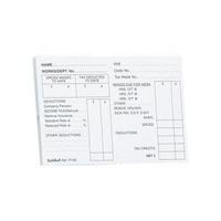 Guildhall PAYE Wages Slips Pad 100 Leaf 89x127mm Pack 5 P100Z