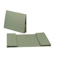 guildhall foolscap double pocket manilla legal wallet green pack of 25