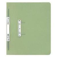 guildhall foolscap 315gm2 spring transfer file with back pocket green