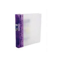 guildhall glx ergogrip frosted a4 ring binder lilac pack of 2 4544