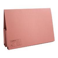 Guildhall Pink Double Pocket Legal Wallet Foolscap Pack of 25 214-PNK