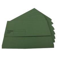 guildhall foolscap green document wallet pack of 50 gdw1 grn