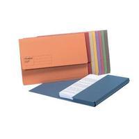 guildhall foolscap assorted document wallets pack of 50 gdw1 ast