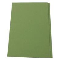 guildhall green square cut folder foolscap pack of 100 fs315 green