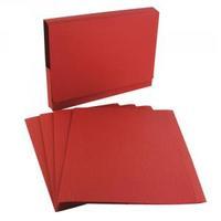 guildhall red square cut folder pack of 100 fs315 red
