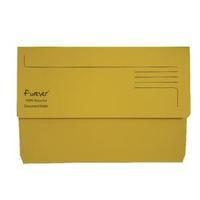 Guildhall Forever Bright Yellow Document Wallet Pack of 25 2115003