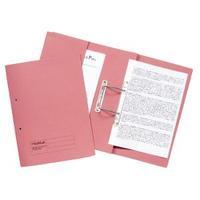 Guildhall Pink Foolscap Heavyweight Pocket Spiral File Pack of 25