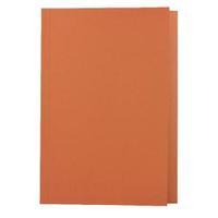 Guildhall Foolscap Orange Mediumweight Square Cut Folder Pack of 100
