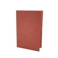 Guildhall Foolscap Red Mediumweight Square Cut Folder Pack of 100