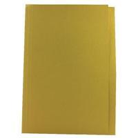 Guildhall Foolscap Yellow Mediumweight Square Cut Folder Pack of 100