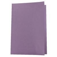 Guildhall Foolscap Mauve Mediumweight Square Cut Folder Pack of 100
