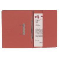 guildhall orange foolscap right hand pocket spiral file pack of 25