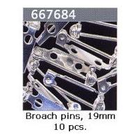 Gutermann Brooch Pin Jewellery Findings 19mm Silver