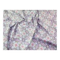 Gutermann Ring a Roses Long Island Garden Poplin Quilting Fabric Grey