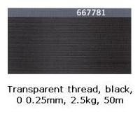 Gutermann Transparent Thread 0.25mm Black