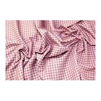 Gutermann Vero's World Country Chic Cottage Checks Poplin Quilting Fabric Dusky Pink