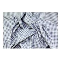 Gutermann Vero's World Country Chic Cottage Checks Poplin Quilting Fabric Dusky Blue