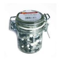 Gutermann Assorted Glass Bead Jar White & Black