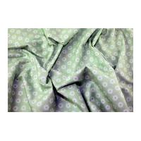 Gutermann Ring a Roses Summer Loft Ring of Flowers Poplin Quilting Fabric Light Green