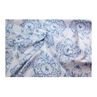 Gutermann Ring a Roses French Cottage Animals Poplin Quilting Fabric Light Blue