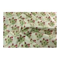 gutermann veros world lizzys garden english rose poplin quilting fabri ...