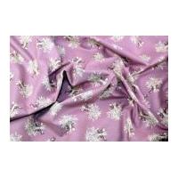 Gutermann Vero\'s World Country Chic Cottage Bouquet Poplin Quilting Fabric Dusky Pink