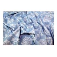 Gutermann Ring a Roses French Cottage Ornament Poplin Quilting Fabric Light Blue