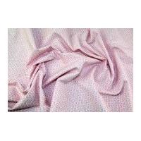 Gutermann Ring a Roses Summer Loft Meander Poplin Quilting Fabric Pastel Pink