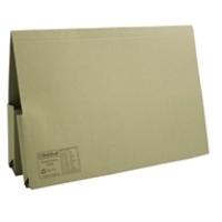 Guildhall Double Pocket Legal Wallet Foolscap Green