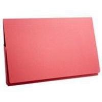 guildhall full flap pocket wallet foolscap red