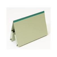 Guildhall Foolscap 315gsm Reinforced Manilla Double Pocket (35mm) Legal Wallet - Green (Pack of 25 Wallet Folders)