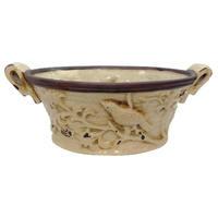 Gustavian Crackle Glaze Bowl