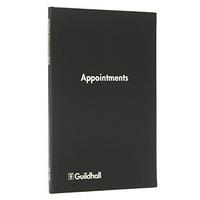 guildhall appointments book 108 pages 298x203mm black ref t1197