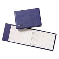 Guildhall 005601 Visitors Book Loose-Leaf Three-Ring Binder PVC - Blue