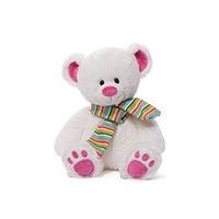 Gund Slopes Cuddly Soft White Teddy Bear With Pink Features 28 cm