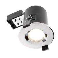 GU10 Fire & Accoustic Shower Light - Chrome