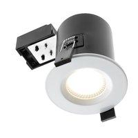 GU10 Fire & Accoustic Shower Light - White