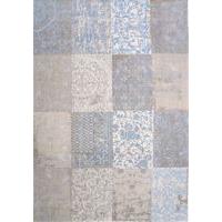 Gustavian Blue Patchwork Rugs 170 x 240 - Louis de poortere