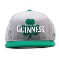 Guinness Dublin Shamrock Snapback Baseball Cap Grey/green (sb07jegns)