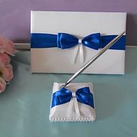 Guest Book Pen Set Satin Beach Theme Classic ThemeWithBow