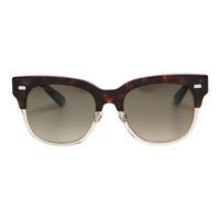 Gucci Ladies Sunglasses, Dark Havana/Transparent Beige
