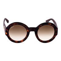 gucci ladies sunglasses dark havana brown