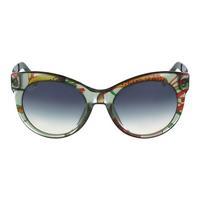 Gucci Ladies Sunglasses, Crystal Green Flower Fantasy