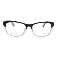 gucci ladies optical frames black gold