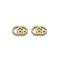 Gucci GG Tissue 18ct gold stud earrings