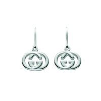 gucci britt silver drop earrings