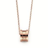 gucci icon twirl 18ct rose gold pendant