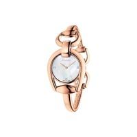 gucci horsebit ladies diamond set mother of pearl dial rose gold tone  ...