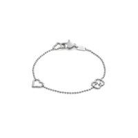 Gucci Boule silver heart and GG bracelet